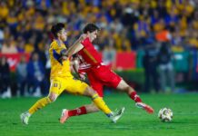 Toluca en desventaja, cae 1-0 ante Tigres