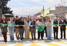 ZINACANTEPEC IMPULSA MOVILIDAD Y SEGURIDAD CON NUEVA OBRA VIAL EN SAN LORENZO CUAUHTENCO