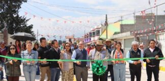 ZINACANTEPEC IMPULSA MOVILIDAD Y SEGURIDAD CON NUEVA OBRA VIAL EN SAN LORENZO CUAUHTENCO