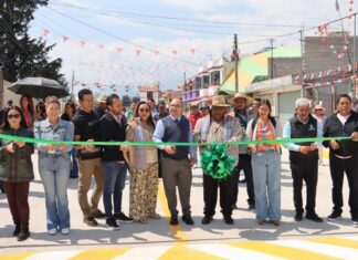 ZINACANTEPEC IMPULSA MOVILIDAD Y SEGURIDAD CON NUEVA OBRA VIAL EN SAN LORENZO CUAUHTENCO