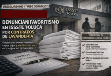 PISO DISPAREJO EN #ISSSTETOLUCA: LOS CONTRATOS TIENEN DUEÑO Y APELLIDO