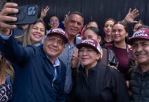 Gobernadora Delfina Gómez y alcalde Ricardo Moreno dan banderazo de arranque a pavimentación intensiva en Gómez Farías